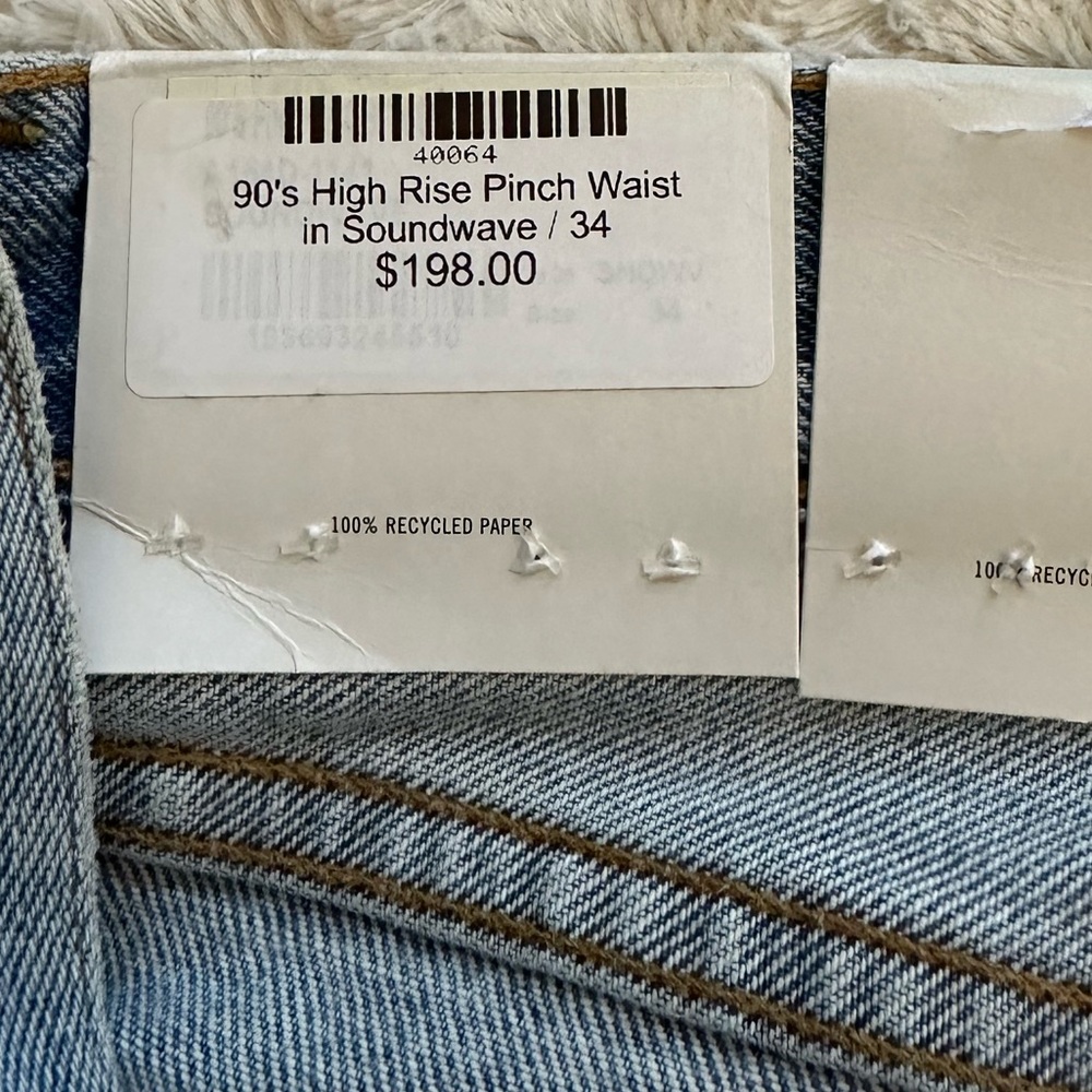 Agolde 90s Pinch Waist Jean Soundwave NWT - Picture 9 of 13